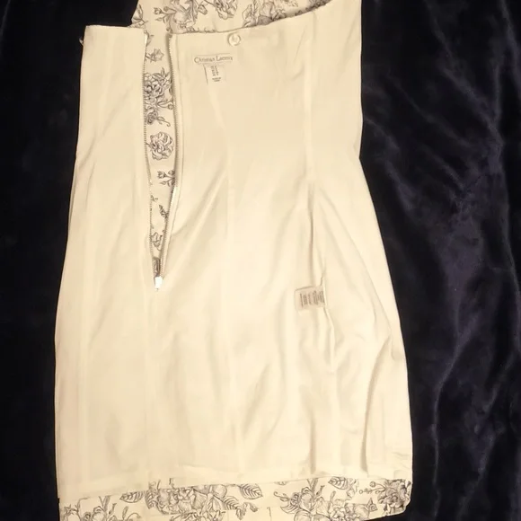 Christian Lacroix Toile De Jouy Dress - Size 0 - Classic French Floral Design - Picture 11 of 12